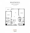 Two bedroom floor plan